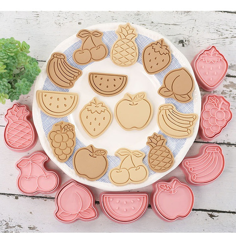 Moldes Para Reposteria,divertida Cortador De Galletas Frutas