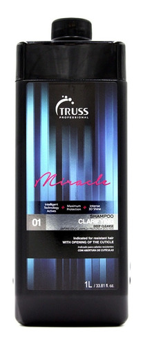 Shampoo Post Decoloracion Truss Clarifying Miracle 1 Litro