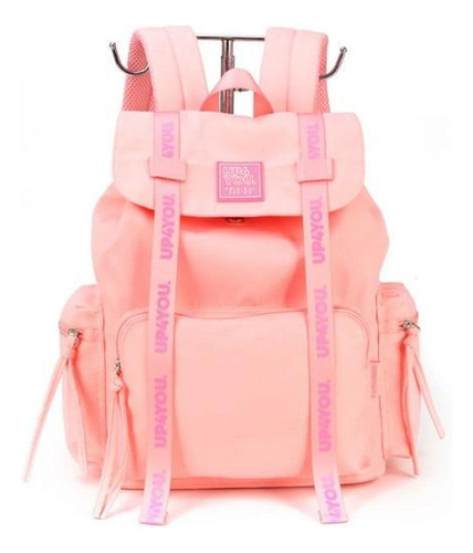 Mochila Juvenil Luxcel De Costas Up4you - Rosa