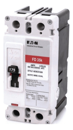 Breaker 2x175 Amp Eaton Modelo Fi Ed2175l Caja Moldeada