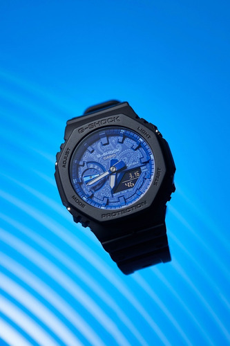 Imagen 5 de 6 de Reloj Casio G-shock Youth Serie Paisley Blue Ga-2100bp-1acr