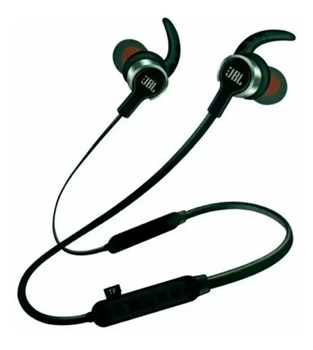 Audífono in-ear inalámbrico JBL Bluetooth MJ-6699 MJ6699 negro con luz  azul