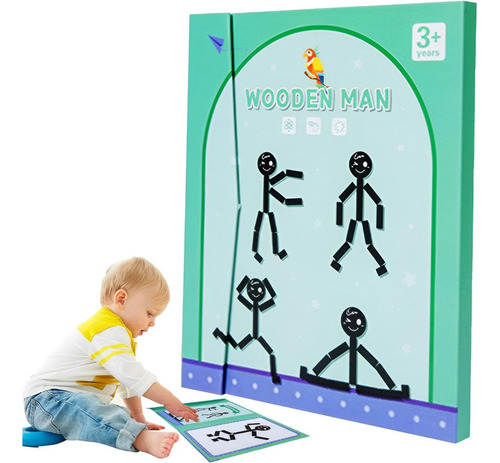 Juego Didáctico Tangram 3d Rompecabezas Magnético Humano