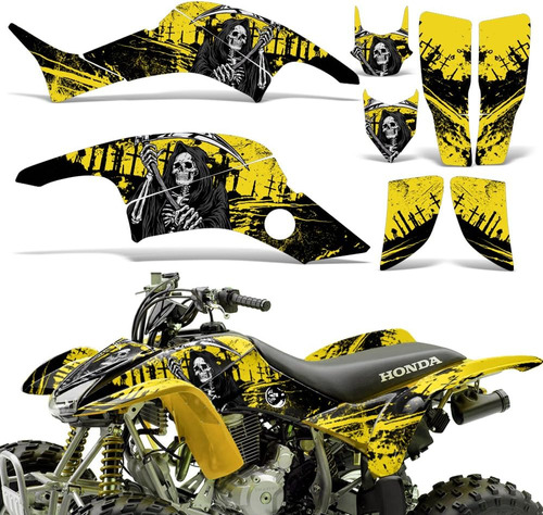 Atv Graphics Kit Adhesivo Adhesivo Compatible Con Honda Trx 