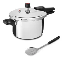 Comprar Olla A Presion Facusa 5lts Acero +espumadera Duo Color Plateado