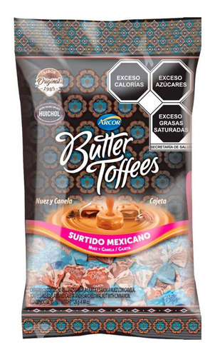 Carámelo Arcor Butter Toffees Surtido Mexicano 126g