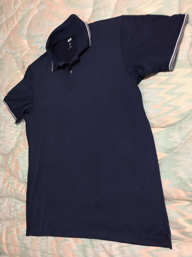 Uniqlo Playera Polo Para Caballero Talla Xl Color Azul Marin