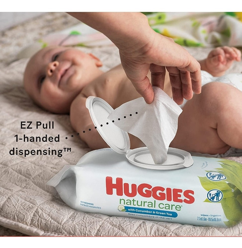 Imagen 4 de 7 de Toallitas Huggies Para Bebé Perfumadas Tapa Abatible 560und.
