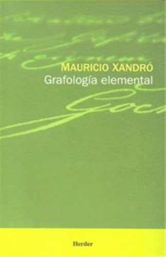 Grafologia Elemental - Xandro,mauricio