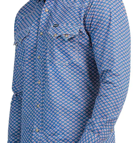 Camisa Moderna Manga Larga Wrangler Hombre 772 Color Azul