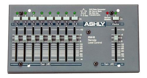 Controlador Ashly Pema Rw-8c