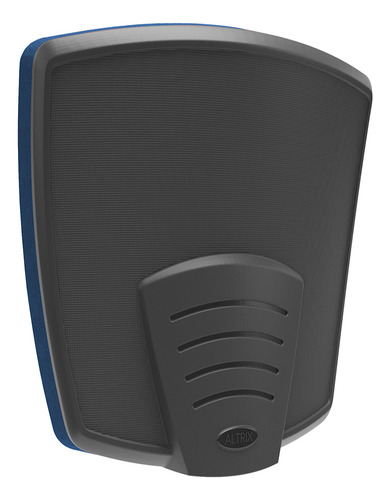 Kit 03 Cadeiras de Escritório Fixa Executiva Office Preto Slim Alta Flexi P03 Poliéster Azul