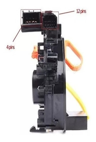 Imagen 4 de 10 de Cable Espiral Cinta Airbag Toyota Hilux Con Comando Bocina