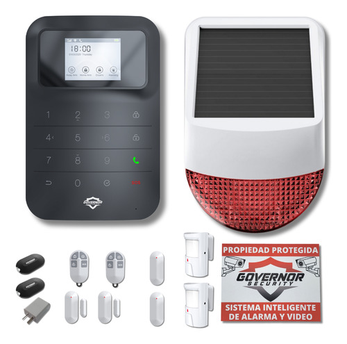 Alarma Inalámbrica Wifi Celu Governor Gv-safe400 Kit3n Ofi