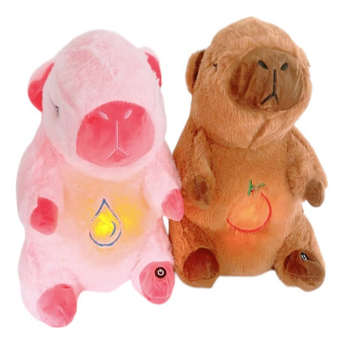 Peluche Capibara Que Respira Grande Marrón