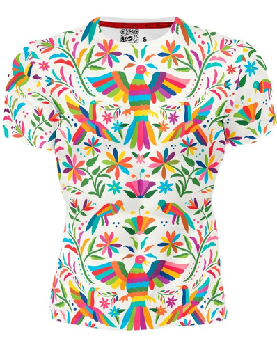 Playera Sublimada Full Print Arg México Alebrijes Colores