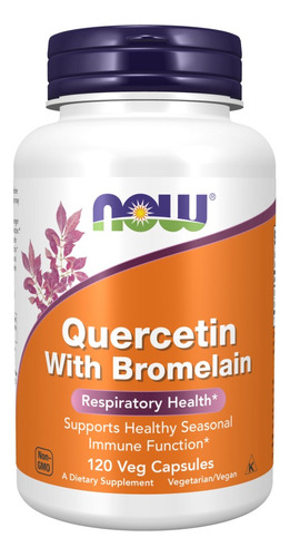 Now Foods, Quercetina Con Bromelina, 120 Cápsulas Vegetales