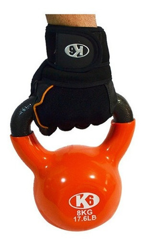 Kettlebell Pesa Rusa De Hierro Y Pvc 8kg 17lbs K6 Fitness