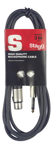 Imagen 1 de 1 de Cable Canon Plug Xlr-plug 6 Mm Ø 3 Metros Stagg Smc3xp