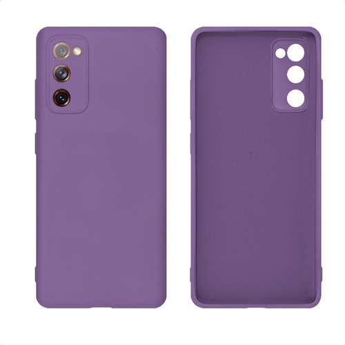 Capa Capinha Case Protetor Camera Para Samsung Galaxy S20 Fe Cor Lilás Escuro Liso