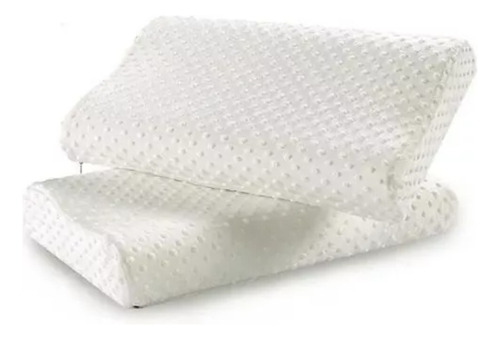 Almohada Viscoelástica Memory Foam Puntos Con Funda Aloe