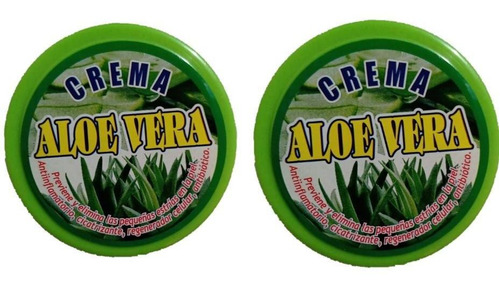 2 Crema Aloe Vera Natural 40gr C/u
