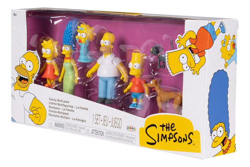 Set 7 Figuras Simpsons Bart Homero Lisa Marge Jakks Pacific