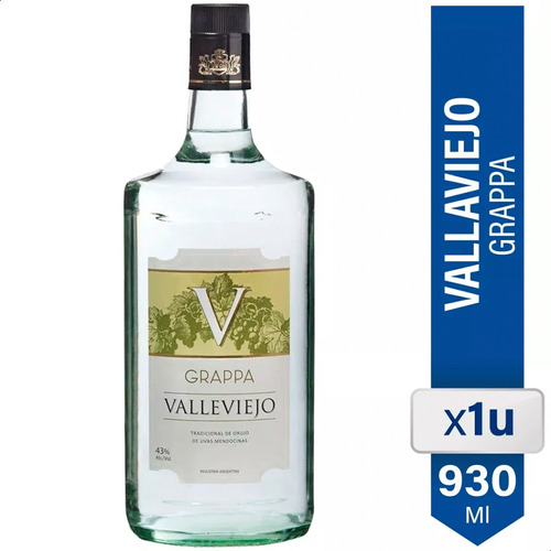 Grappa Valleviejo Nacional 930ml 01almacen