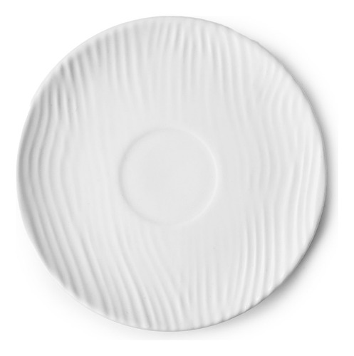 X 6 Combo Taza C/ Plato Café Germer Dunas 100 Ml Color Blanco