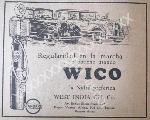 Cartel Retro Bomba De Gasolina Nafta Wico 1927 7