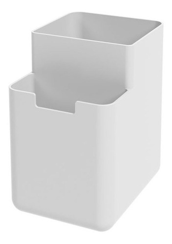 Organizador Mesada Plast Single 8x10.5x12cm Blanco