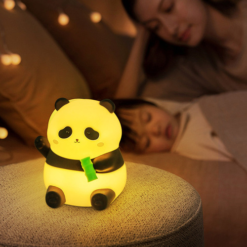 Y Lámpara De Gel De Sílice Cute Pandas Night Light Pat