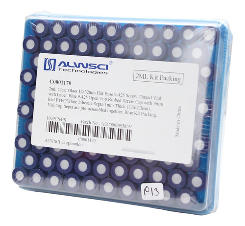 Vial De Vidrio Transparente De 2 Ml, 12x32 Mm, Base Plana