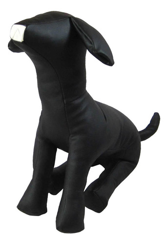 Pu Cuero Perro Maniquí Mascota Ropa Soporte Talla L Negro