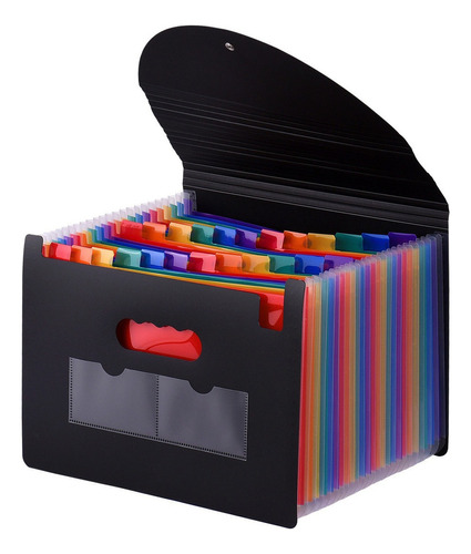 24 Pockets Expanding File Folder With File From A