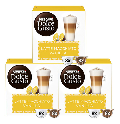 Imagen 1 de 3 de Café Nescafé® Dolce Gusto® Latte Macchiato Vanilla X3 Cajas