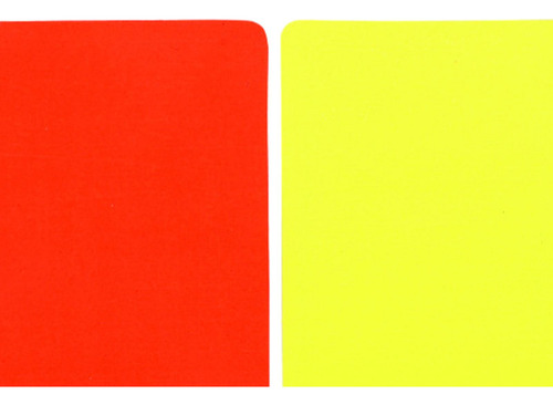 Tarjetas De Árbitro De Fútbol Equipo De Sólo Tarjeta