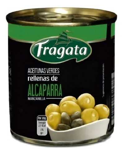 Aceitunas Rellenas Alcaparras Fragata 200g España - Pack X 6