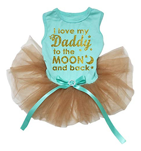 Petitebella I Love My Daddy To The Moon And Back Vestido Par