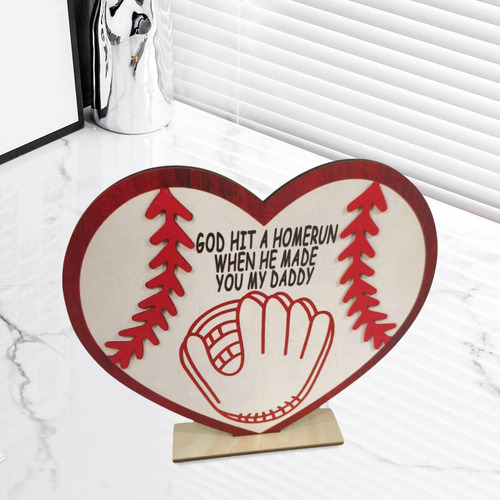 Señal De Madera De Béisbol Señal Del Día Con