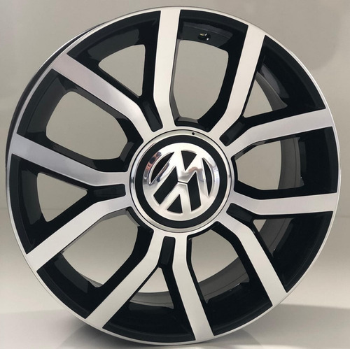 Roda Vw Up Aro 14x6 (4x100) Kr R50 (unidade) Cor Preto Diamantado