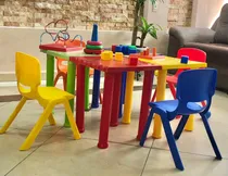 Comprar Mesa Infantil Preescolar Incluye 4 Mesas + 4 Sillas
