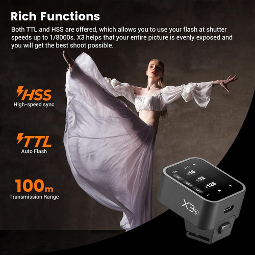 Disparador De Flash Inalámbrico X3-c Ttl Para Canon