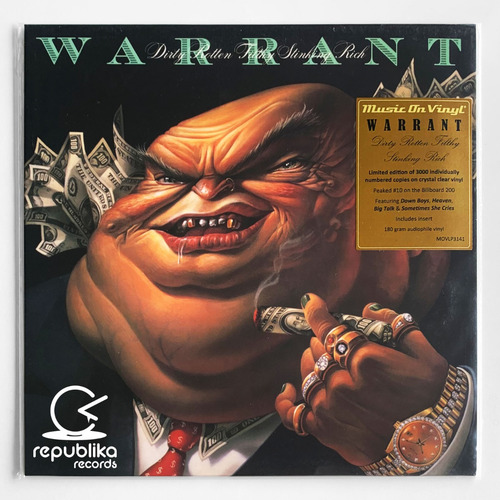 Warrant - Dirty Rotten Filthy Stinking Rich - Lp Nuevo Color