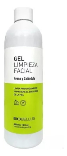 Biobellus Gel Limpieza Facial Avena Calendula Vegan 300ml