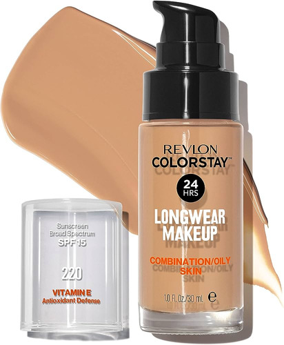 Base de maquiagem líquida Revlon ColorStay Base Liquida Colorstay Revlon colorstay tom 220  -  30mL 1oz