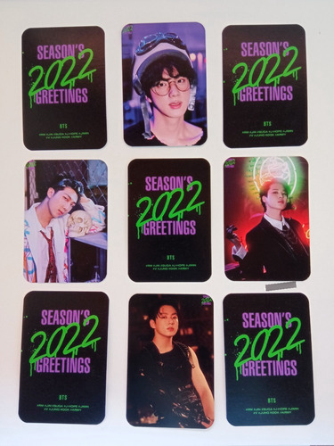 Bts Season Greetings 2022 Photocards Set | 9pzas | Fanmade