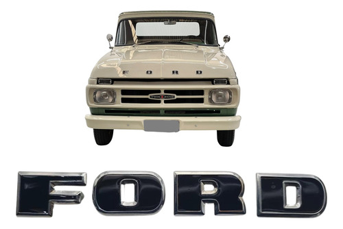 Emblema Letra Capo Ford F100 Twin Beam 68 - 71 Brasil