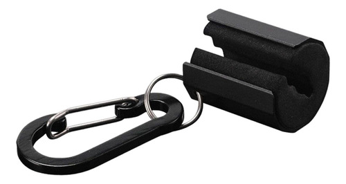3 Clip Para Caña De Pescar Creek Con Llavero, Pinzas Negro