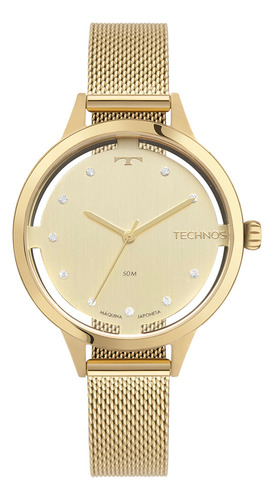 Relógio Technos Feminino Brilho Dourado - 2035mxx/1d